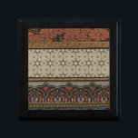 Heirloom Textile med dekorativ Mönster Smyckeskrin<br><div class="desc">Skriv ut en dekorativ arvsmassa senast i juni Erica Vess. Har blommönster på en brant bakgrund. Om du gillar jordtoner och blommor så är det ditt köp!</div>