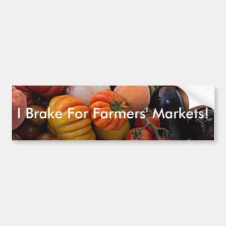 Heirloom Tomatis I Brake for Farmers Markets Bildekal