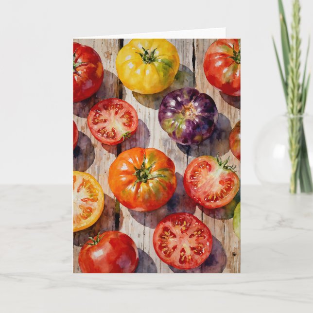 Heirloom Tomatoes Kort (Framsida)