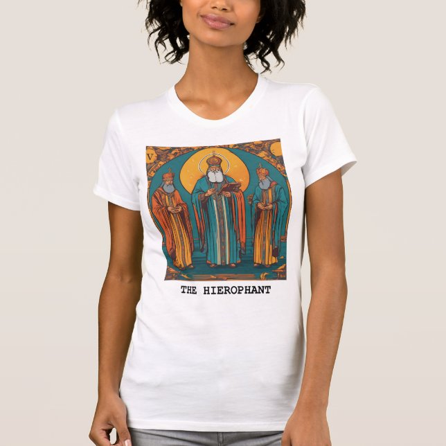 HEIROFANT - TAROT CARD T SHIRT (Framsida)