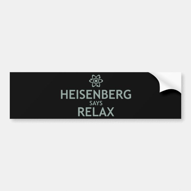 Heisenberg något att säga kopplar av bildekal (Framsidan)