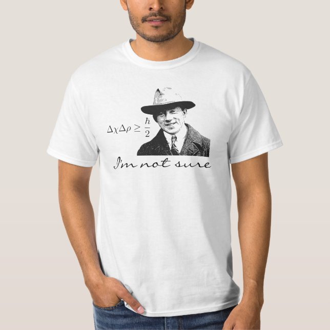 Heisenberg osäkerhet tee shirt (Framsida)