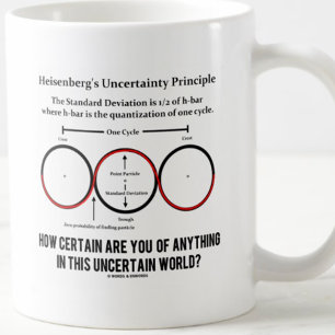 Heisenbergs osäkerhetsprincip Physics Humor Kaffemugg