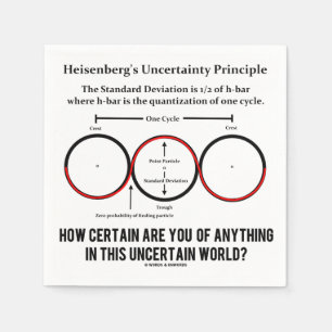 Heisenbergs osäkerhetsprincip Physics Humor Pappersservett
