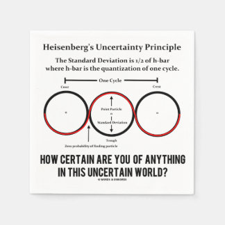 Heisenbergs osäkerhetsprincip Physics Humor Pappersservett
