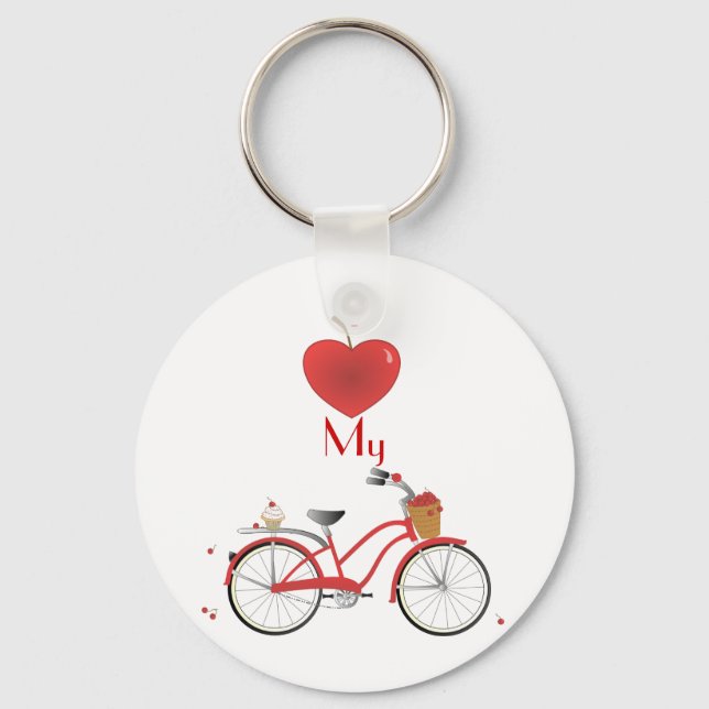 Heitres Kirschfahrrad Nyckelring (Framsida)