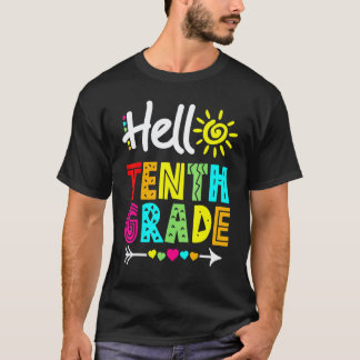 Hej 10:e tionde klass kul tillbaka till skolan lär t shirt