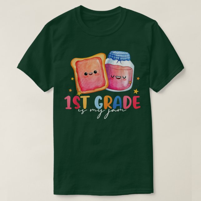 Hej 1:a Klass är min Sylt Back to school Lärare T Shirt (Design framsida)