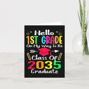 Hej 1:a Klass-Back to school-klassen 2035 Kort