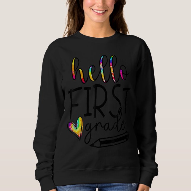 Hej 1:a Klass Back to school Teacher T Shirt (Framsida)
