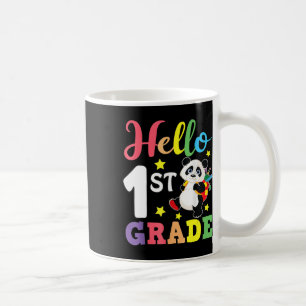 Hej 1:a Klass Cute Panda Back to school Student Kaffemugg