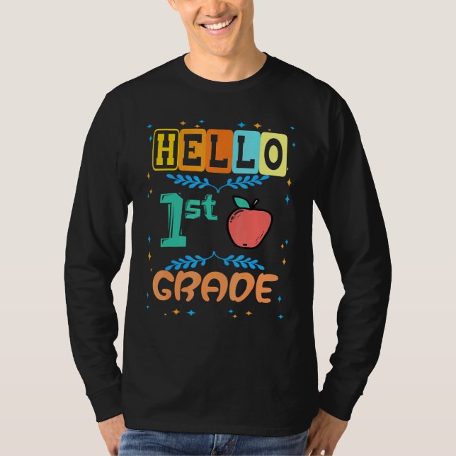 Hej 1:a Klass-dagspaketet för lärarstudier T Shirt (Framsida)