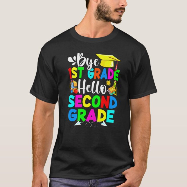 Hej 1:a Klass Hej andra Klass Back to school T Shirt (Framsida)