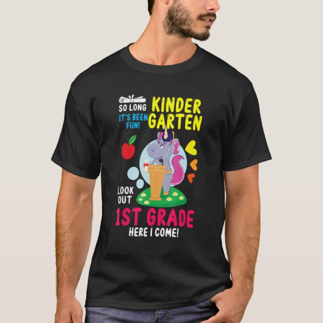 Hej 1:a Klass Lärare Student Back to school Uni T Shirt (Framsida)
