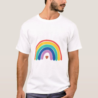 Hej 1:a Klass regnbåge Cute Back to school T Shirt