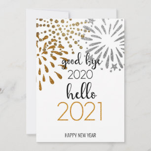Hej 2021 Nyår för företagsverksamhet Julkort