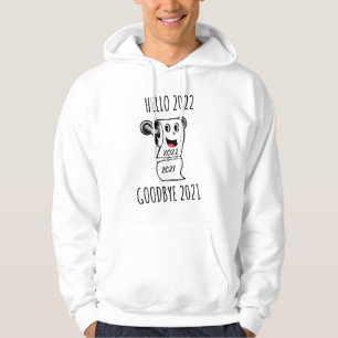 Hej 2022 Adjö 2021 papper Hoodie