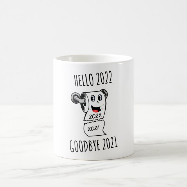 Hej 2022 Adjö 2021 papper Kaffemugg (Center)