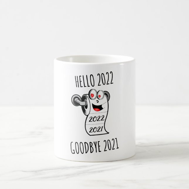 Hej 2022 Adjö 2021 papper Kaffemugg (Center)