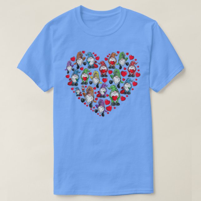 Hej 2022 Gnomes Hjärtjul Valentines day T Shirt (Design framsida)