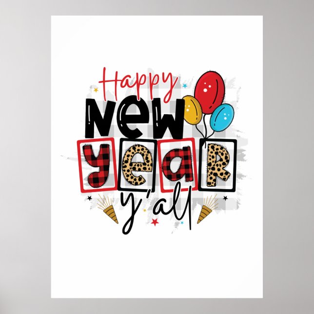 Hej 2022 Gott nytt år alla Poster (Framsidan)