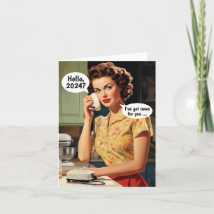 Hej, 2024: Har News for You Retro, nyår Kort