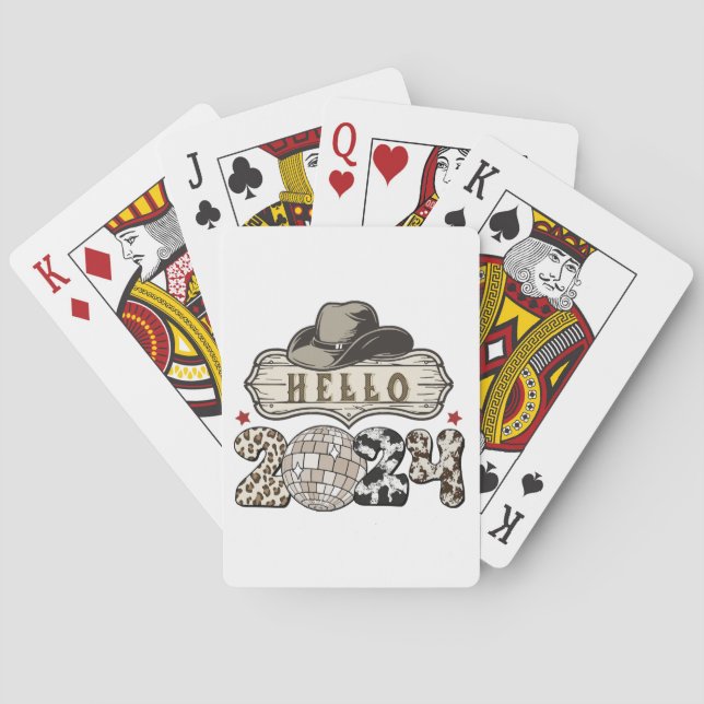 Hej 2024 Västerländsk Casinokort (Baksidan)
