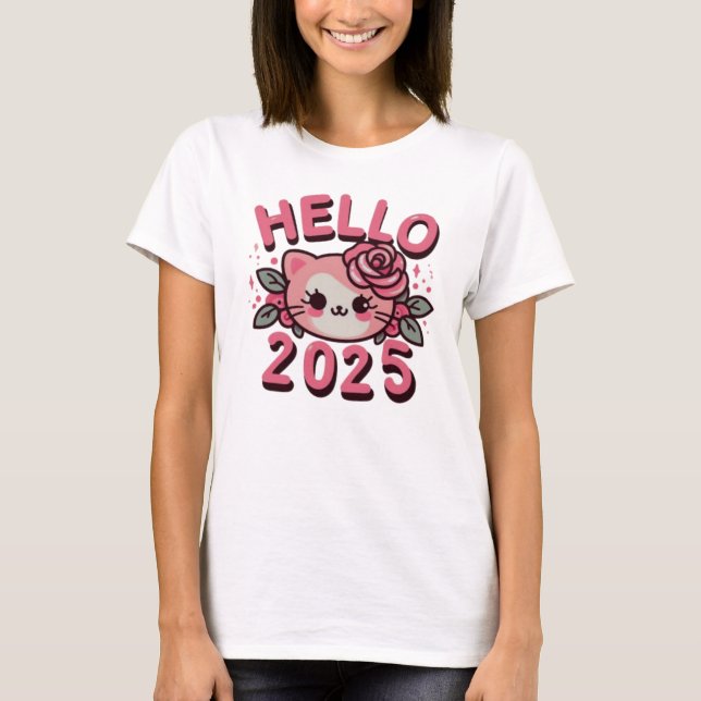 Hej 2025, Gott nytt år 2025 T Shirt (Framsida)