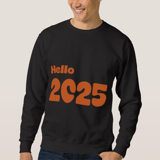 Hej 2025 lång ärmad tröja (Framsida)