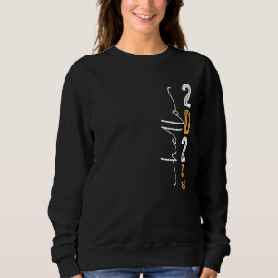 Hej 2025 Lycklig Nya Typografåret klassiska kvinno T Shirt