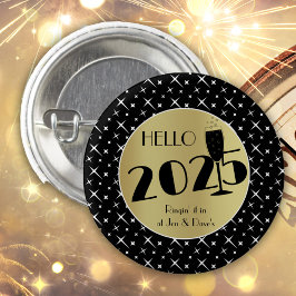 Hej 2025 Ny årsknapp Knapp