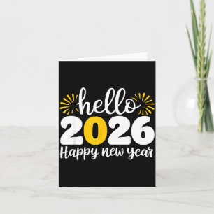 Hej 2026 Gott Nytt År 2026 Nyårsafton Del Kort