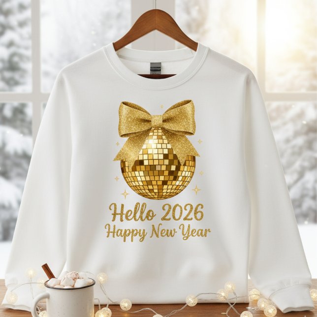  ✨ Hej 2026 Gott Nytt År Disco Ball T-Shirt (Skapare uppladdad)