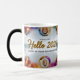 Hej 2026 Lejonkungen Premium Färgförändrande Mugg