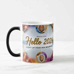 Hej 2026 Lejonkungen Premium Färgförändrande Mugg