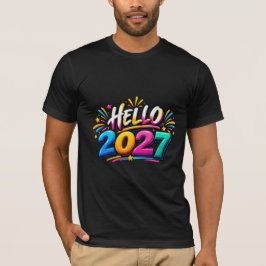 Hej 2027 Familj Matchar Nytt År T Shirt