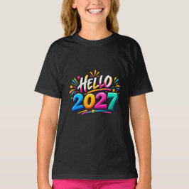 Hej 2027 Familj Matchar Nytt År T Shirt