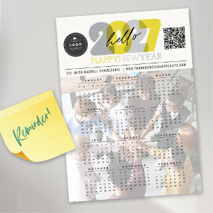 Hej 2027 Kalender Nytt År Magnetisk Fotokort