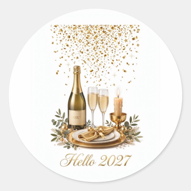 Hej 2027 Klistermärke (Framsida)