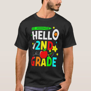 Hej 2:a andra klass tillbaka till skolan första da t shirt