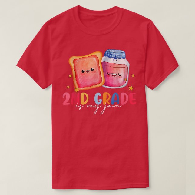 Hej 2:a Klass är min Sylt Back to school Lärare T Shirt (Design framsida)