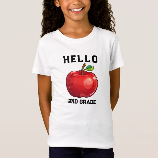 Hej 2:a Klass Back to school T Shirt (Framsida)
