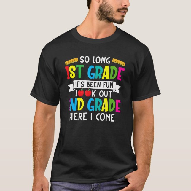 Hej 2:a Klass första dagsläraren Student tillbaka  T Shirt (Framsida)