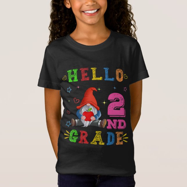 Hej 2:a Klass Gnome T Shirt (Framsida)