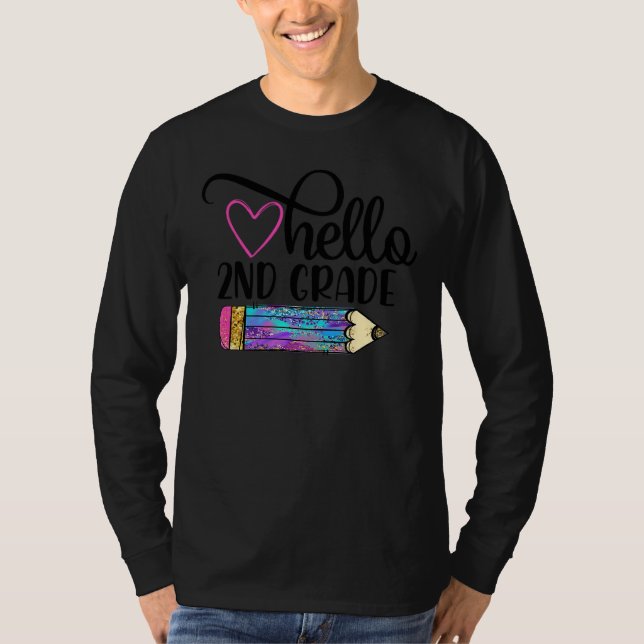 Hej 2:a Klass-gruppen andra Klass Back to school T Shirt (Framsida)