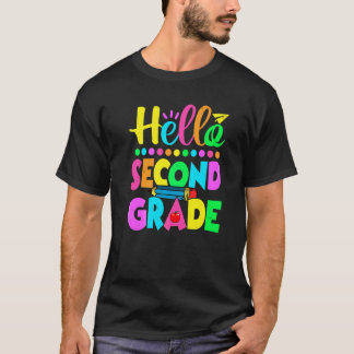 Hej 2:a klass söta lärarpojkar flickor tillbaka ti t shirt
