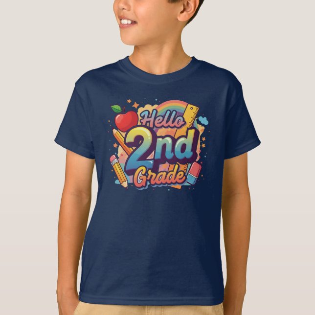 Hej 2:a Klass T Shirt (Framsida)
