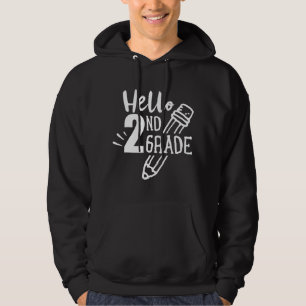 Hej 2:e Klass Back Welcome School Pupil Hej Se Hoodie