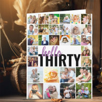 Hej 30 30 Photos Grid Collage Big Birthday