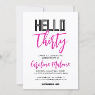 Hej 30-dagarsinbjudan inbjudningar